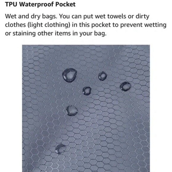 Widfre Gym Travel Duffel Bag with Shoe Compartment‎ Navy Blue NEW - Picture 10 of 12